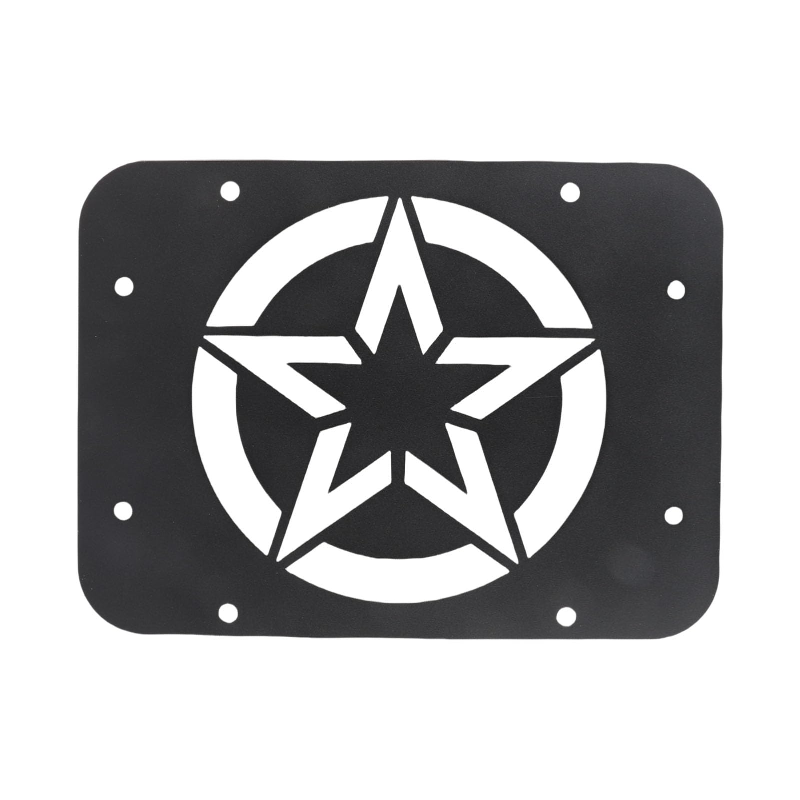 Piastra di riempimento della Copertura dello sfiato del portellone Posteriore con Motivo a Stella, Accessori per Auto per JK JKU 07-17, Piastra Tagliata di precisione con