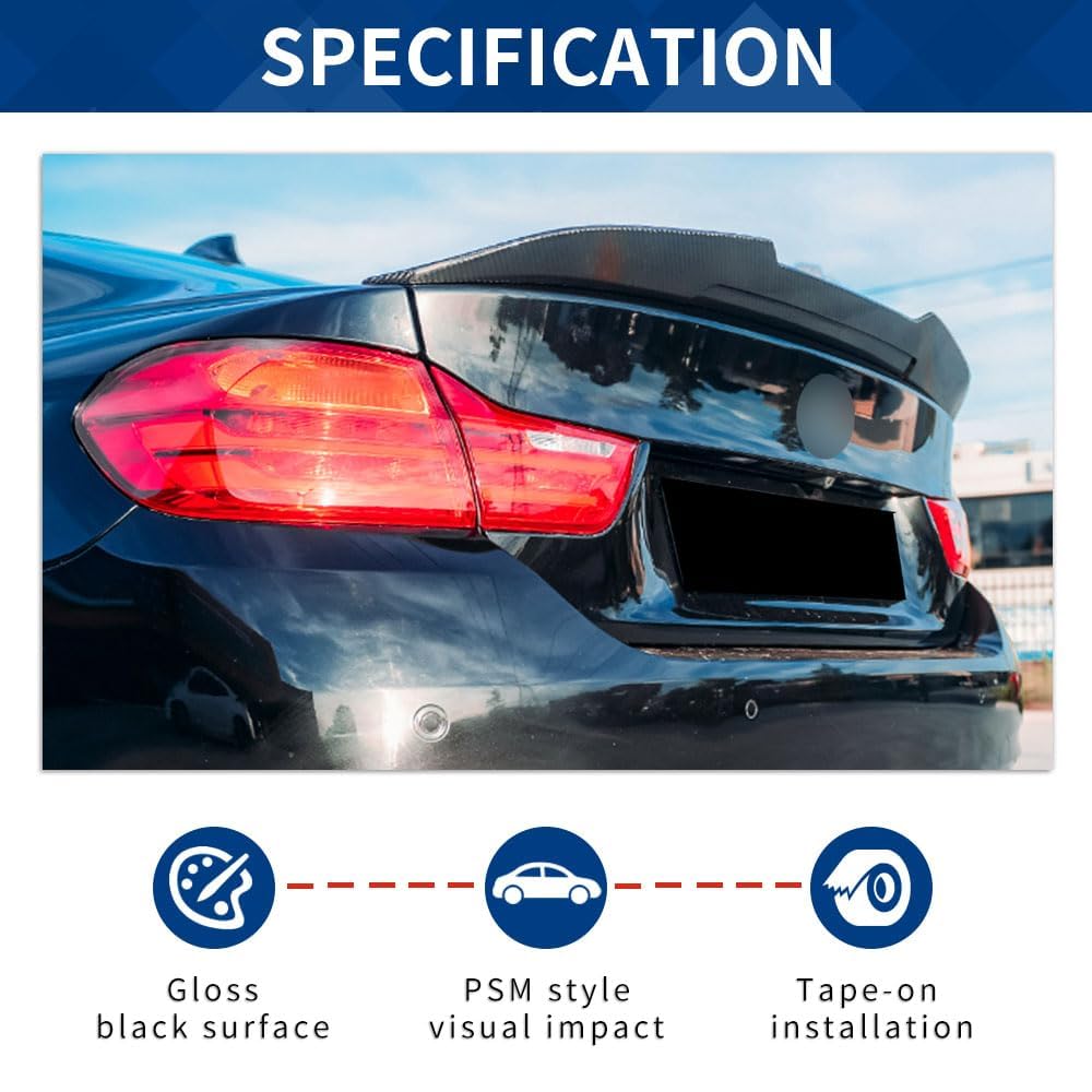 Amazon.co.jp: XPHAZZ F36 トランクスポイラー BMW 2014-2020 4