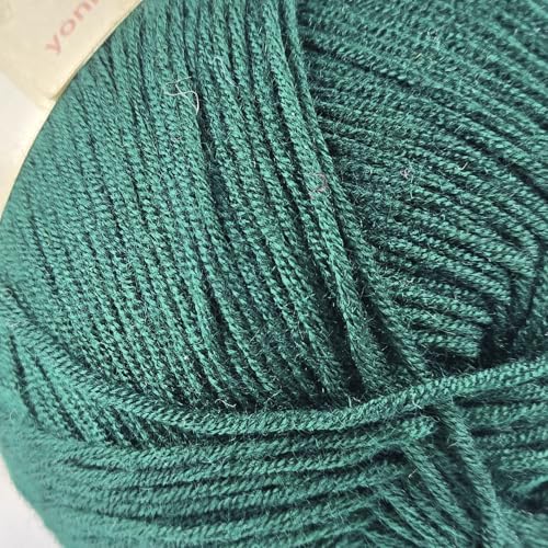 Image of 10-Pack of Yonkey Monkey 500 Grams Weight Yarn - 70% Rayon derived from Bamboo, 30% Cotton - Imported - Army Green 9059