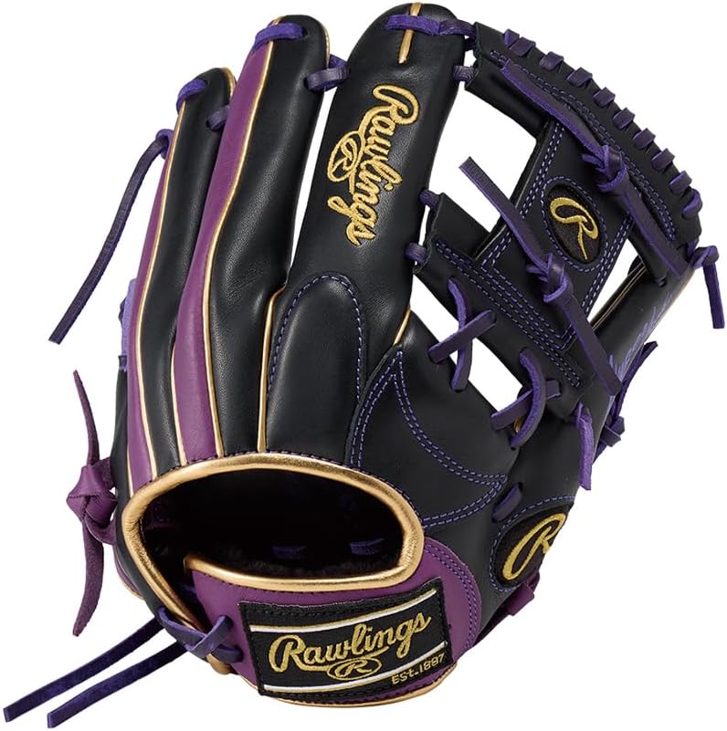 Rawlings 軟式グローブ 右投げ外野用 紫 ローリングス(Rawlings) 野球