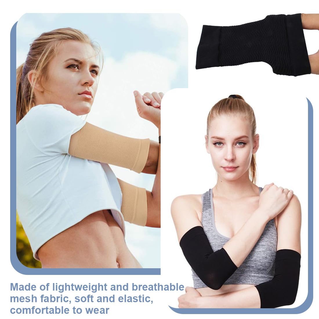 Manicotti Braccia Sportivi Anti-UV - Compressione, Traspiranti, Per Pallavolo E Basket - Foto 2