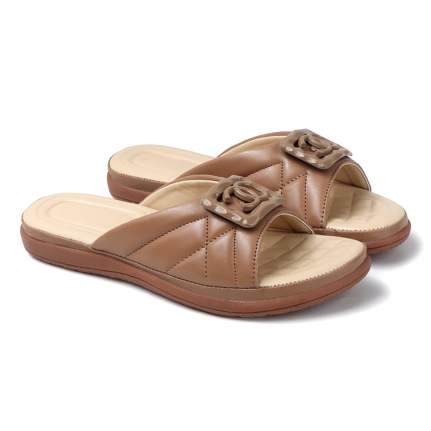 Women's Fashion Slipper Sandals Comfort Wedge Heels with Extra Soft Cushion Footbed & Arch Support Footwear-image-36