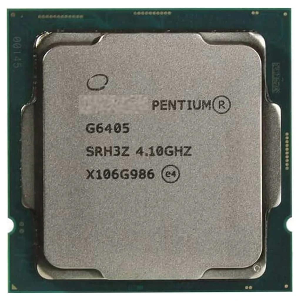 Pentium 10th gen Processor G6405 4.10 GHz LGA 1200 Socket 2 Cores Desktop Processor (Silver) (Support H410 Motherboard)