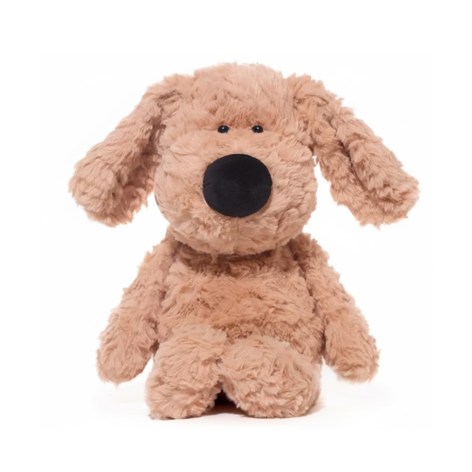 capybaraflying Realistic Brown Dog Plush Toy,Soft Stuffed Puppy Toy,30cm