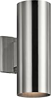 Vista 9 de Kichler Cylinders - Aplique de pared para exteriores de 12 pulgadas en negro, lámpara de pared exterior de 2 luces, accesorio cilíndrico