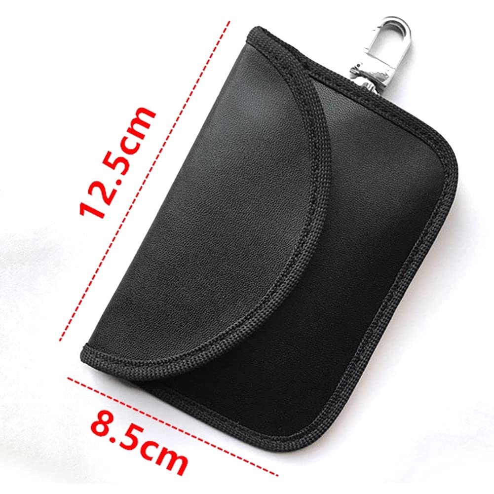MyrRhe Borsa antifurto per Chiavi Auto con Accesso Senza Chiave - Custodia Portatile per schermatura del Segnale per Chiavi - Custodia sicura per Blocco del Segnale per Protezione Chiavi
