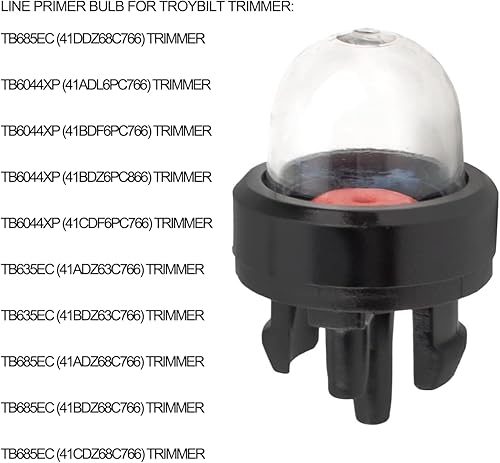 Miniatura 4 de 753-08319 Bombilla de cebador con línea de combustible adecuada para Troy-Bilt TB685EC TB6044XP TB635EC 685EC 6044XP 635EC Trimmer Cub-Cadet