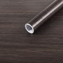 Arthome Vinyl Adhesive Furniture Wood Black, 30 cm x 250 cm Self-Adhesive Wallpaper, Contact Paper Decorative Adhesive for Countertops, Furniture, Wall Covering, Easy to Clean, Removable