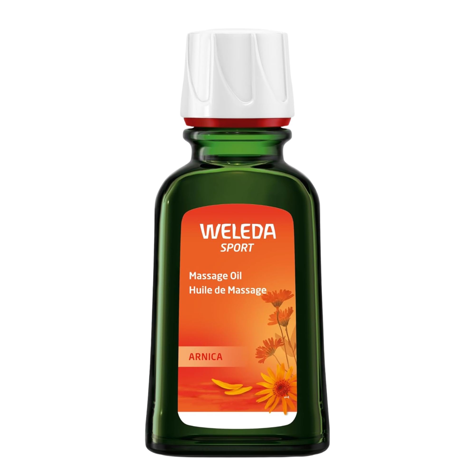 Weleda – Aceite para Masaje, Corporal, Fomenta la Preparación y Recuperación Muscular Deportiva, Alivio Muscular, con Árnica, 100% Natural, Vegana – 50 ml