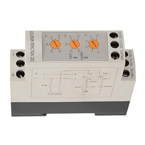 Miniatura 5 de Relé de monitoreo de sobretensión de bajo voltaje Disyuntor Módulo de control ajustable DC 12V24V36V48V (DC24V)