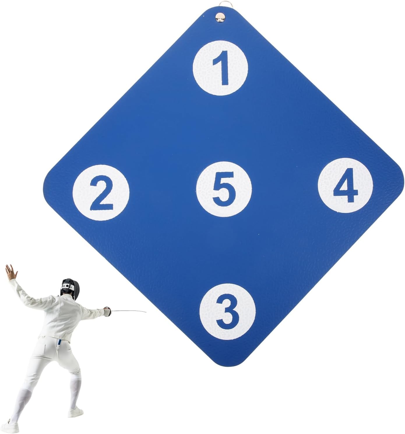 POPETPOP Fencing Target Practice Wall Hanging Training Equipment for Saber Foil and Epee 12.99 X 12.99 X 0.19 in Rubber Target for Indoor Practice