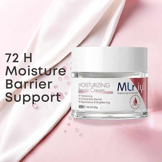 Barrier Repair Face Moisturizer for Dry & Sensitive Skin, Intense Daily Face Cream with Triple Ceramides, Tallow & Ectoin, Deep Hydrating Facial Lotion, Non-Comedogenic & Fragrance Free 1.06 OZ