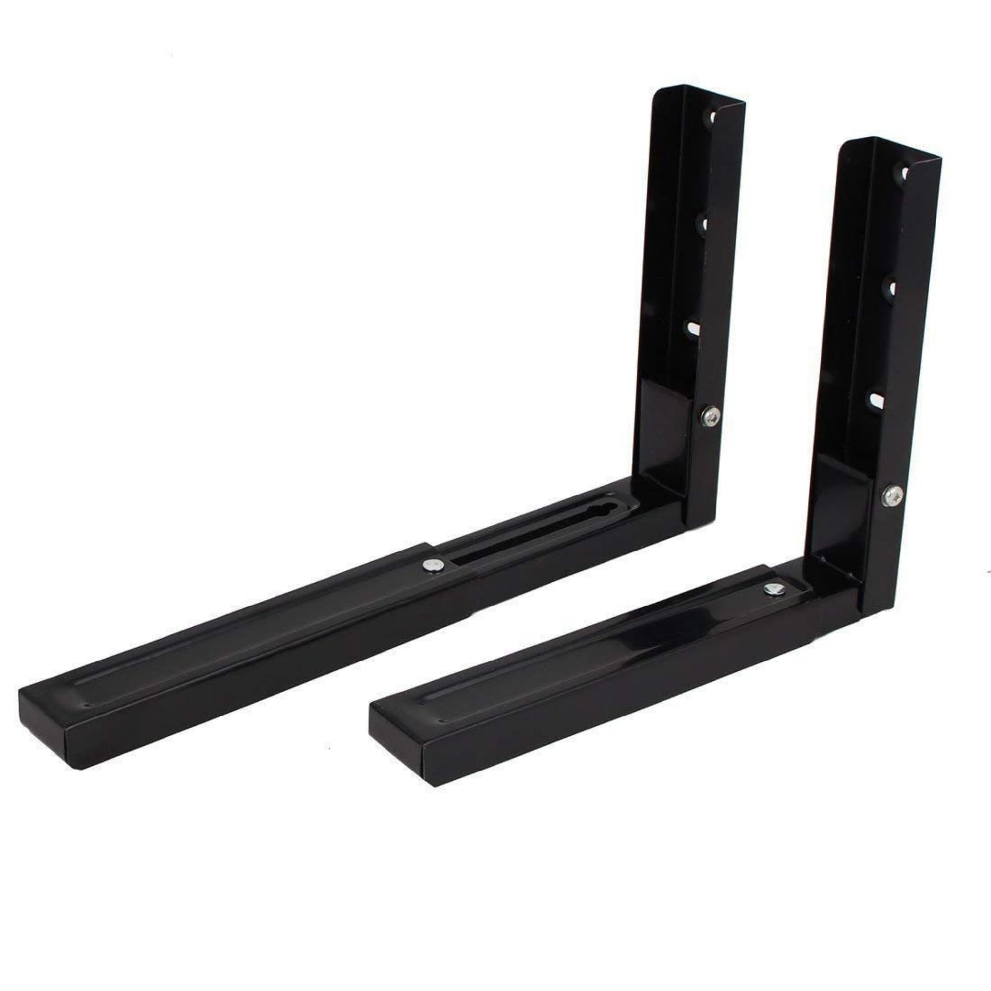AMPEREUS cast Iron Imported Powder Coated Universal Fordable Extendable Stretch Shelf/Rack/Wall Mount/Bracket for Microwave Oven OTG Printer Speaker (Black) (B018KF5LVY) Amazon Price History, Amazon Price Tracker