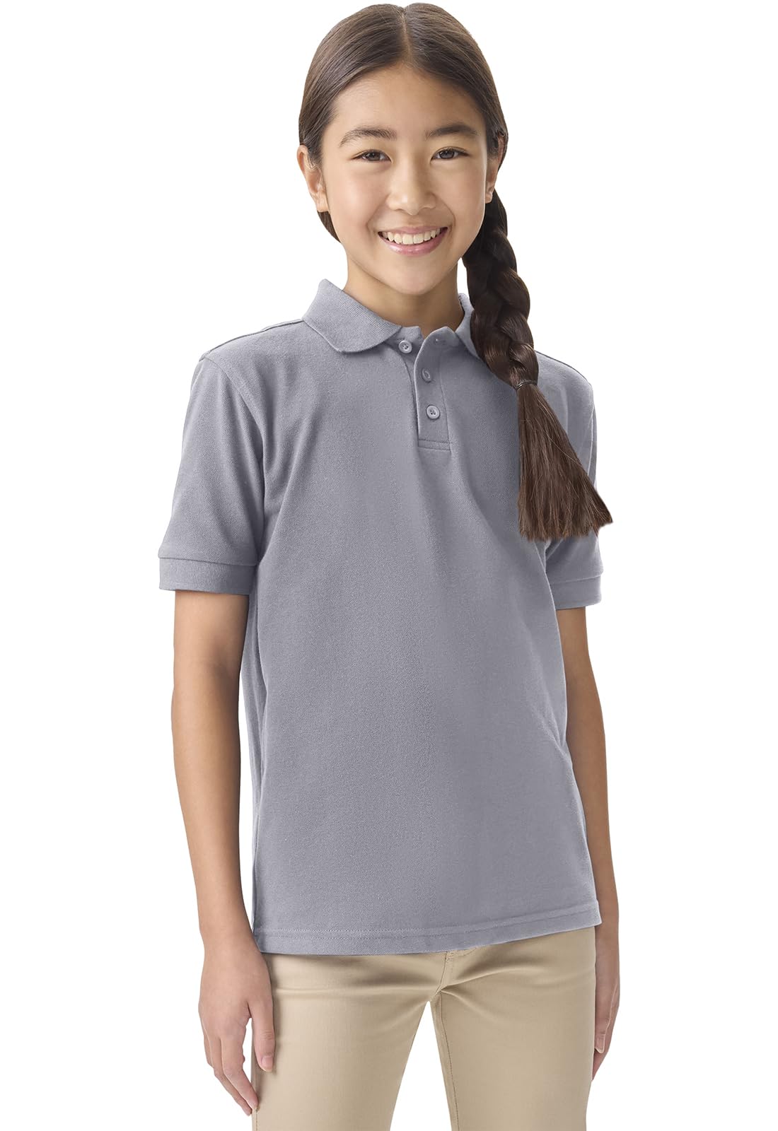 Classroom School Uniforms for Boys and Girls Short Sleeve Pique Polo