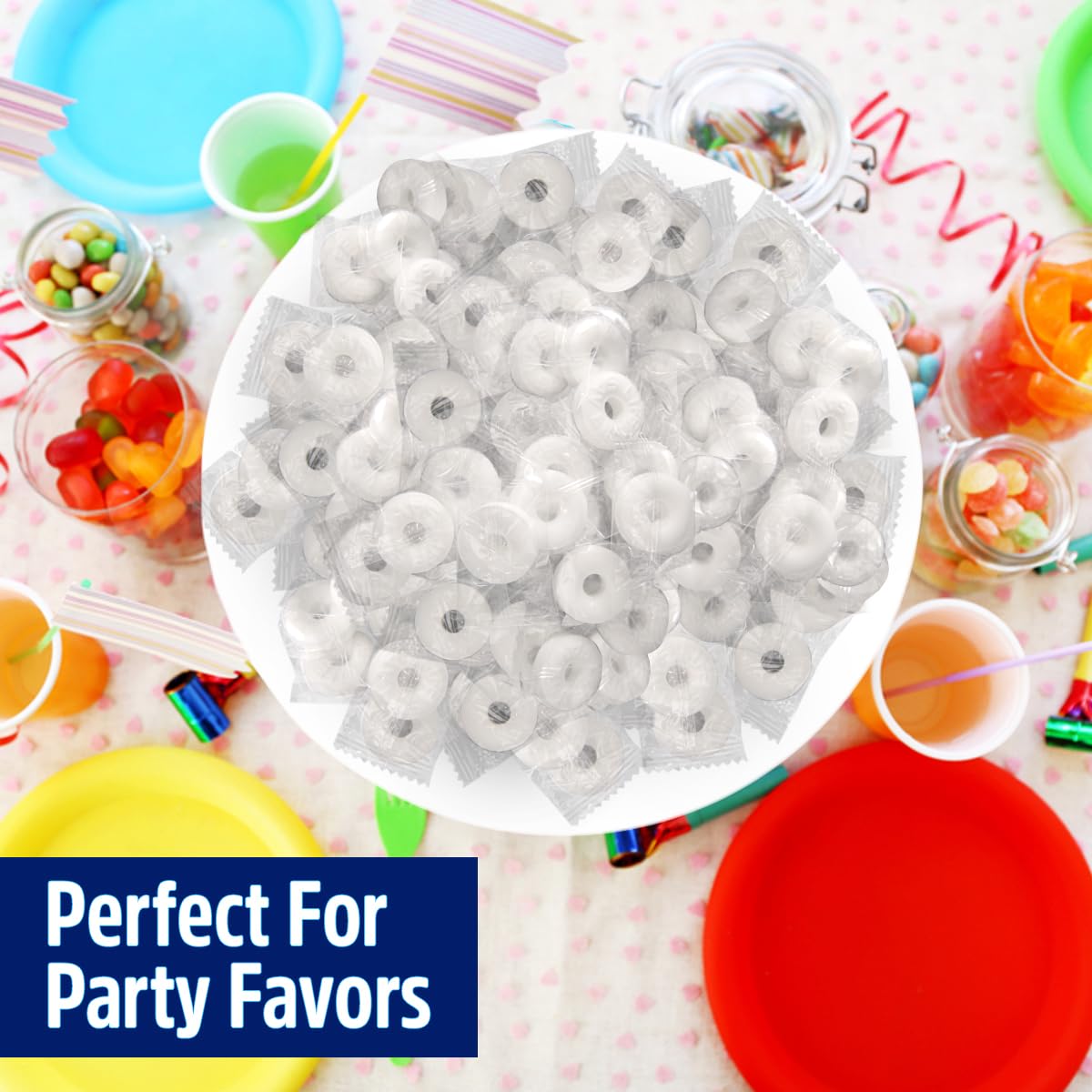 Pep O Mint Hard Candy, 2lb Pack of Mints Bulk, Perfect for Sharing, Gifting, Weddings and Special Events, Classic Peppermint Individually Wrapped with a Cool, Refreshing Taste