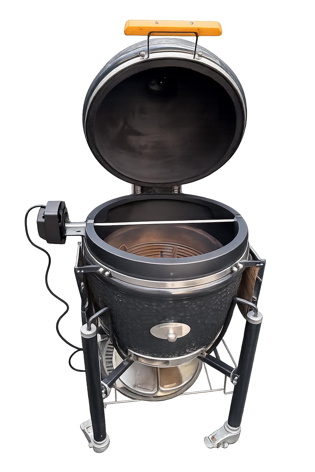 Pincho giratorio de aluminio para Kamado BBQ Large, compatible con Monolith Classic 2.0, Big Green Egg Large, Kamado Joe Large - Pincho para barbacoa, asador, cocción, parrilla de cerámica