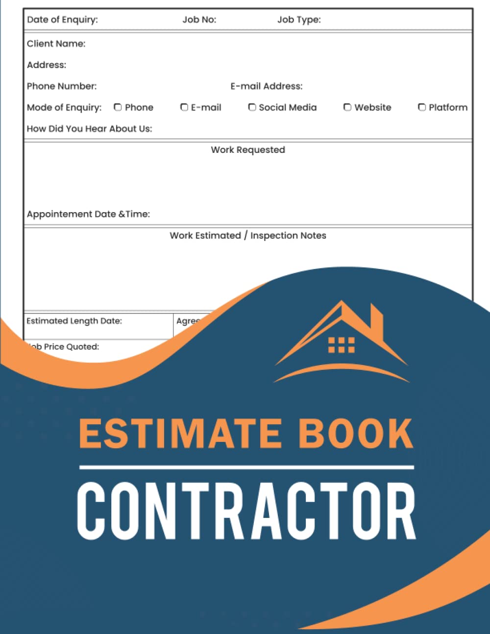 Buy Estimate Book Contractor Construction & Maintenance Log with Job