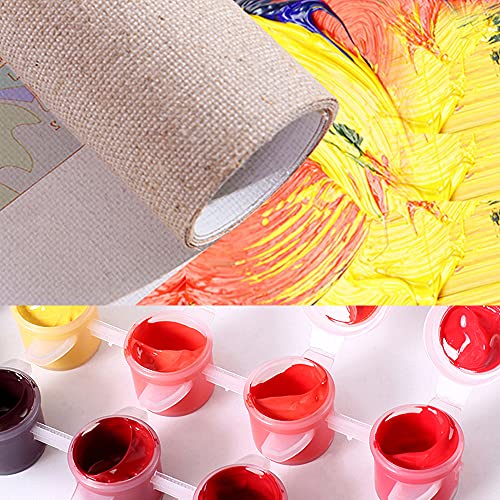 Coltum Malen Nach Zahlen, Leinwände DIY Malen Nach Zahlen Kits, DIY Handgemalt Ölgemälde Kits für Kinder Anfänge Malen… – Bild 7