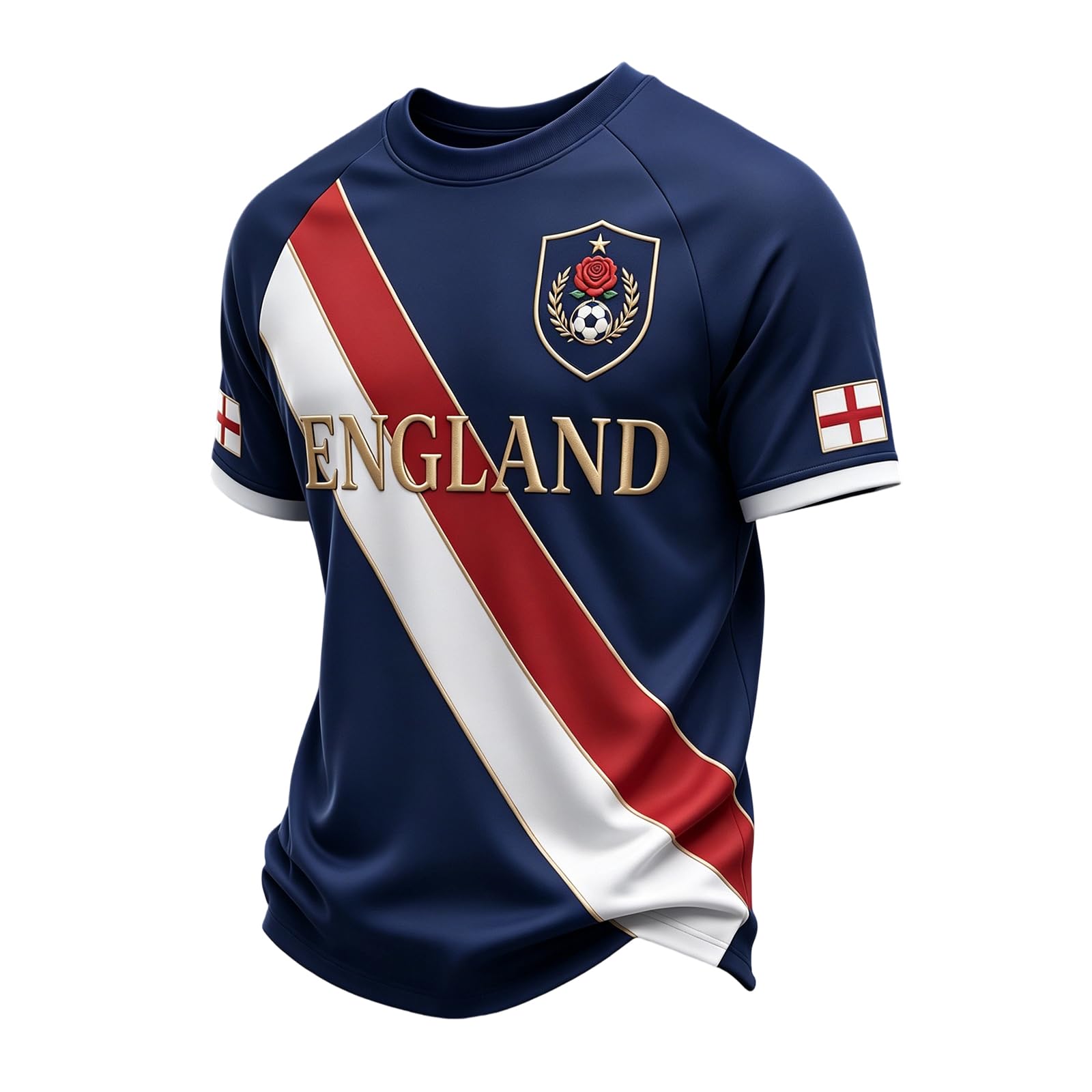 England T Shirt Men's England World Cup Soccer Shirt Breathable Lightweight Short Sleeve Crew Neck Athletic Tops for Supporters and Fans 01-Wine XXL