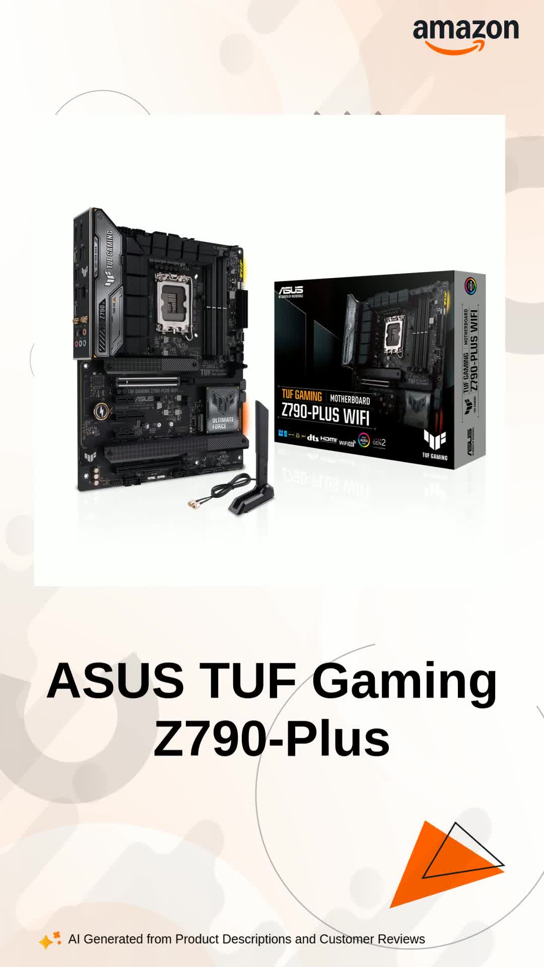 ASUS TUF Gaming Z790-PLUS WIFI マザーボード ASUS TUF Gaming Z790-Plus WiFi ATX Gaming Motherboard