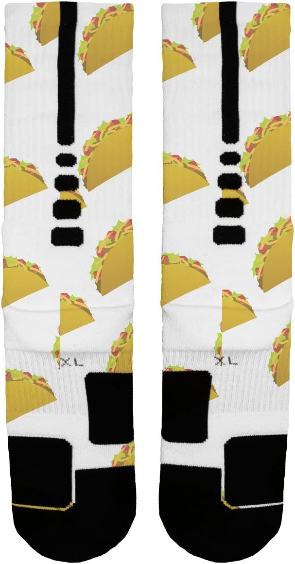 Taco Custom Designed Nike Elite Socks - Large (8-12)