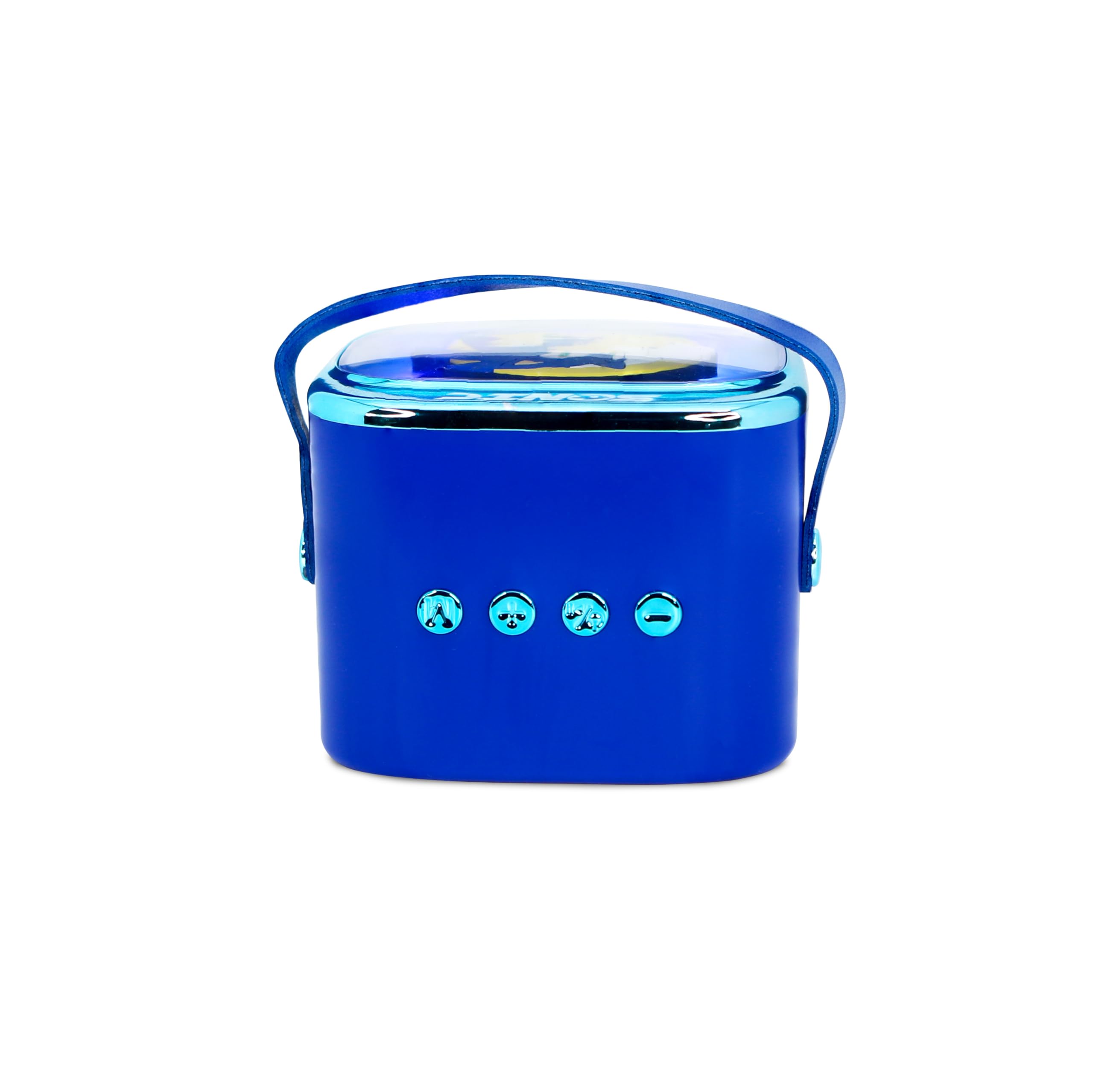 Sonic The Hedgehog Mini Haut-Parleur de Karaoké LED sans Fil avec Microphone Bluetooth, Lumières à Changement de Couleur Bleue