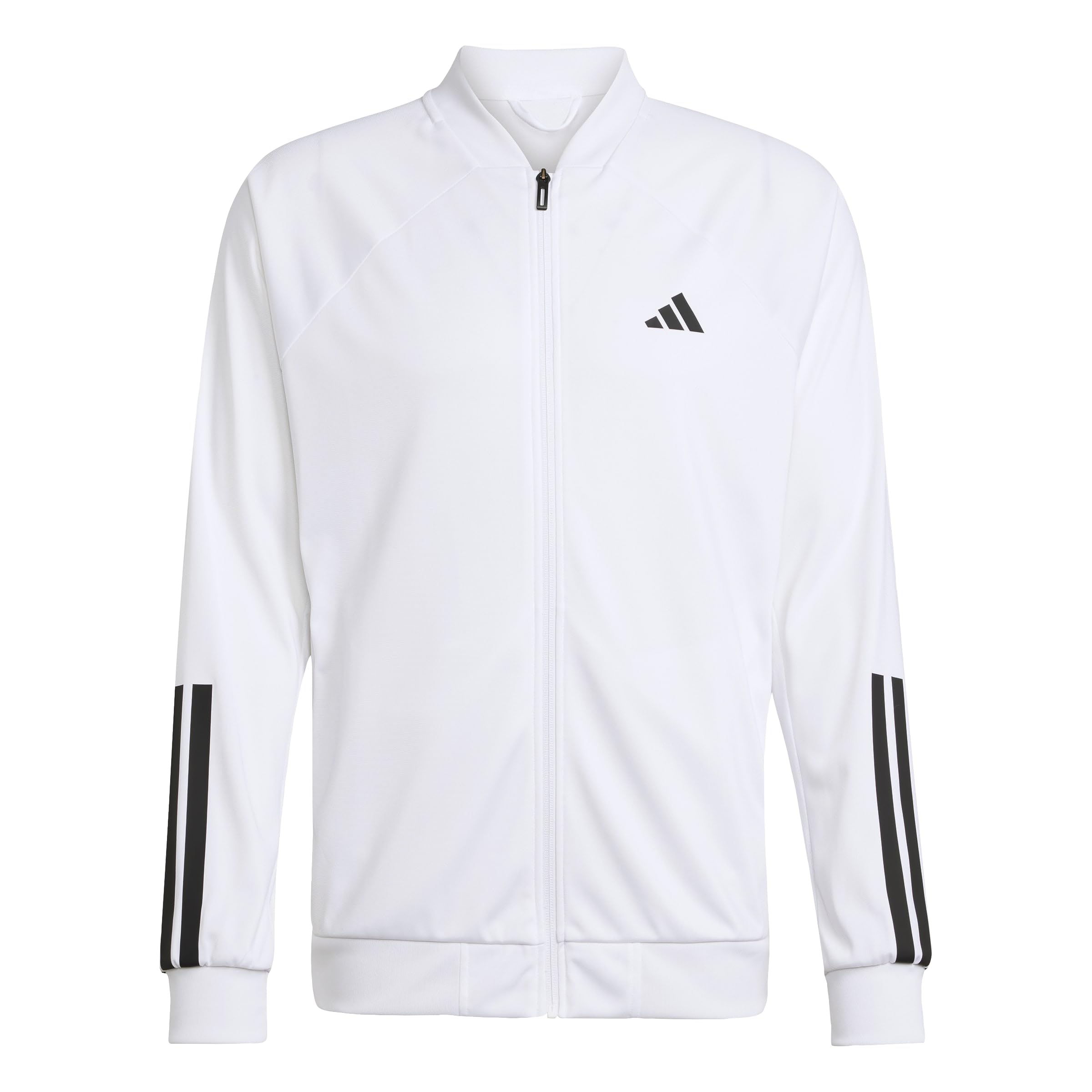 adidas Men's CLUB TENNIS 3-STRIPES KNITTED JACKET, white, M