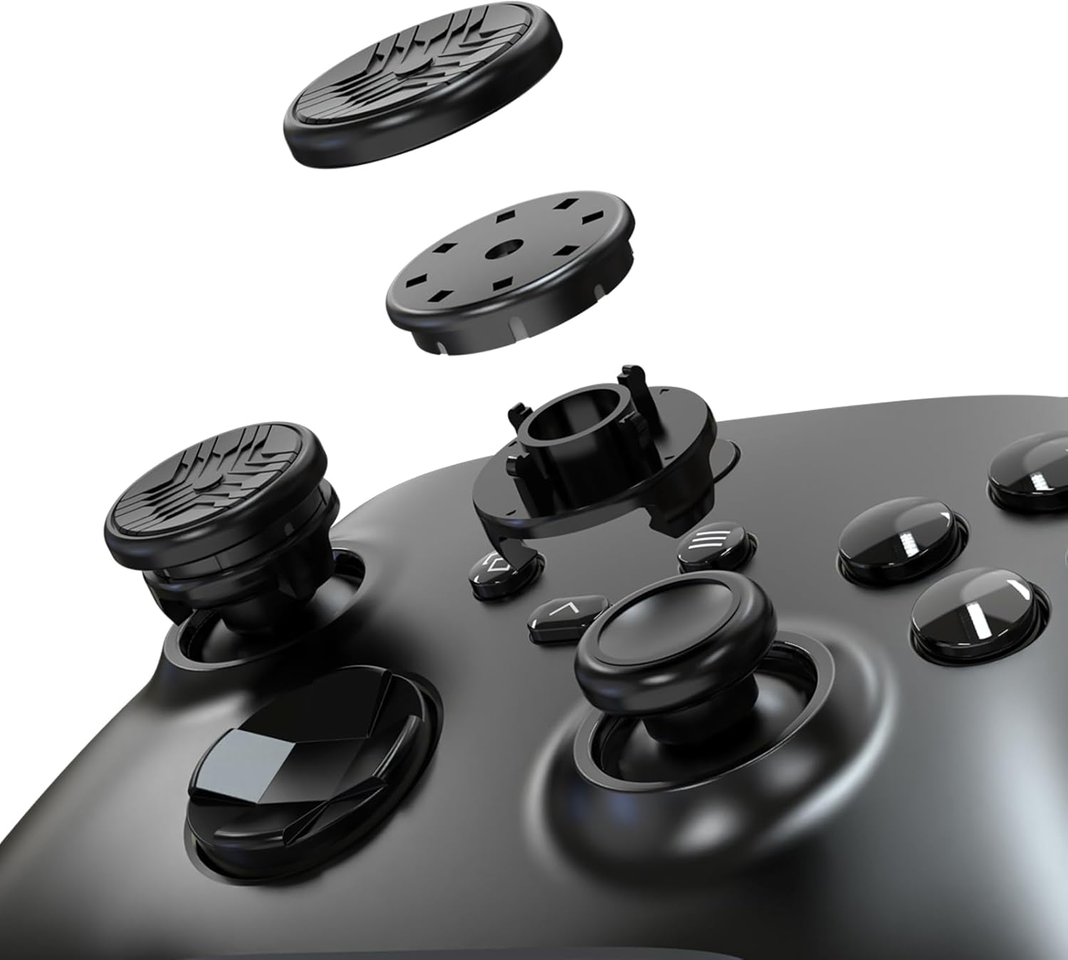 EXknight Deathclaw Pro Height Adjustable Thumbsticks for Xbox One and Xbox Series Controller | 1 Mid-Rise(2 Heights:6.5MM~7.5MM), 1 High-Rise(4 Heights:8.5~11.5MM)