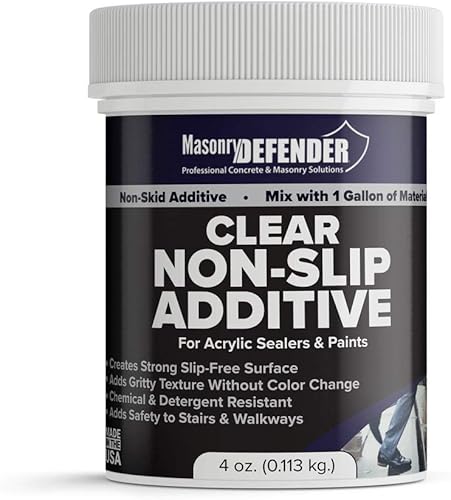 Grano fino, aditivo de pintura antideslizante transparente para selladores y pinturas acrílicas, 4 onzas por 1 galón, aditivo de pintura