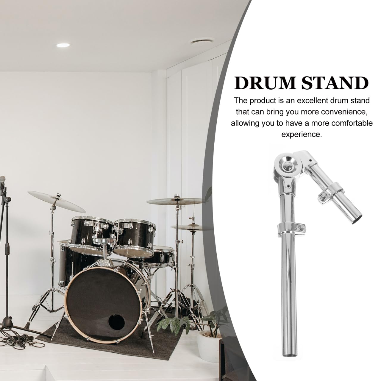 Support Métallique Pour Caisse Claire - Support De Conduite D'eau En Aluminium Légèreté Et Stabilité Pour Instruments À Percussion Longueur Ajustable