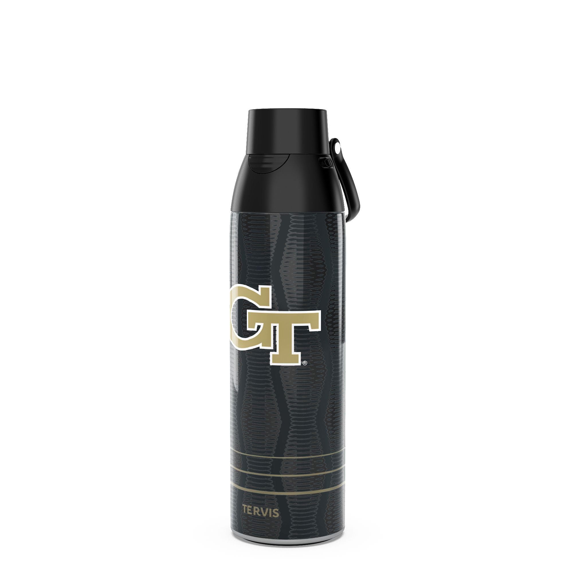 Tervis Venture Ge Tech Yellow Jackets Butelka na wodę - potrójny kubek termiczny do utrzymywania zimnych i gorących napojów, 760 ml, ze stali nierdzewnej