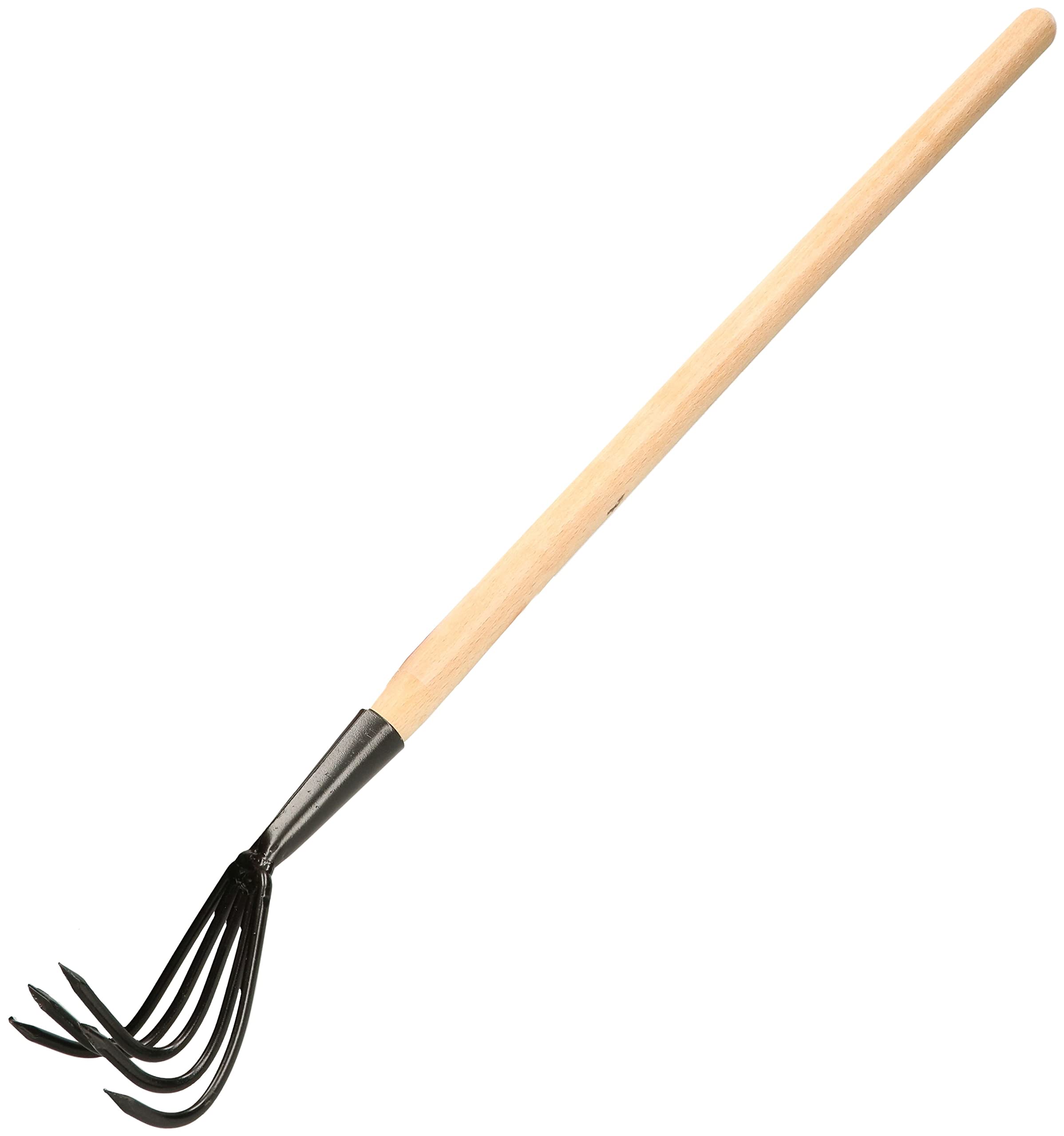 KOTARBAU® Cultivateur à Main avec 5 Dents Griffe de Jardin en Acier avec Manche en Bois 600 mm Accessoire de Jardinage Outil de Jardinage Accessoires de Plantation