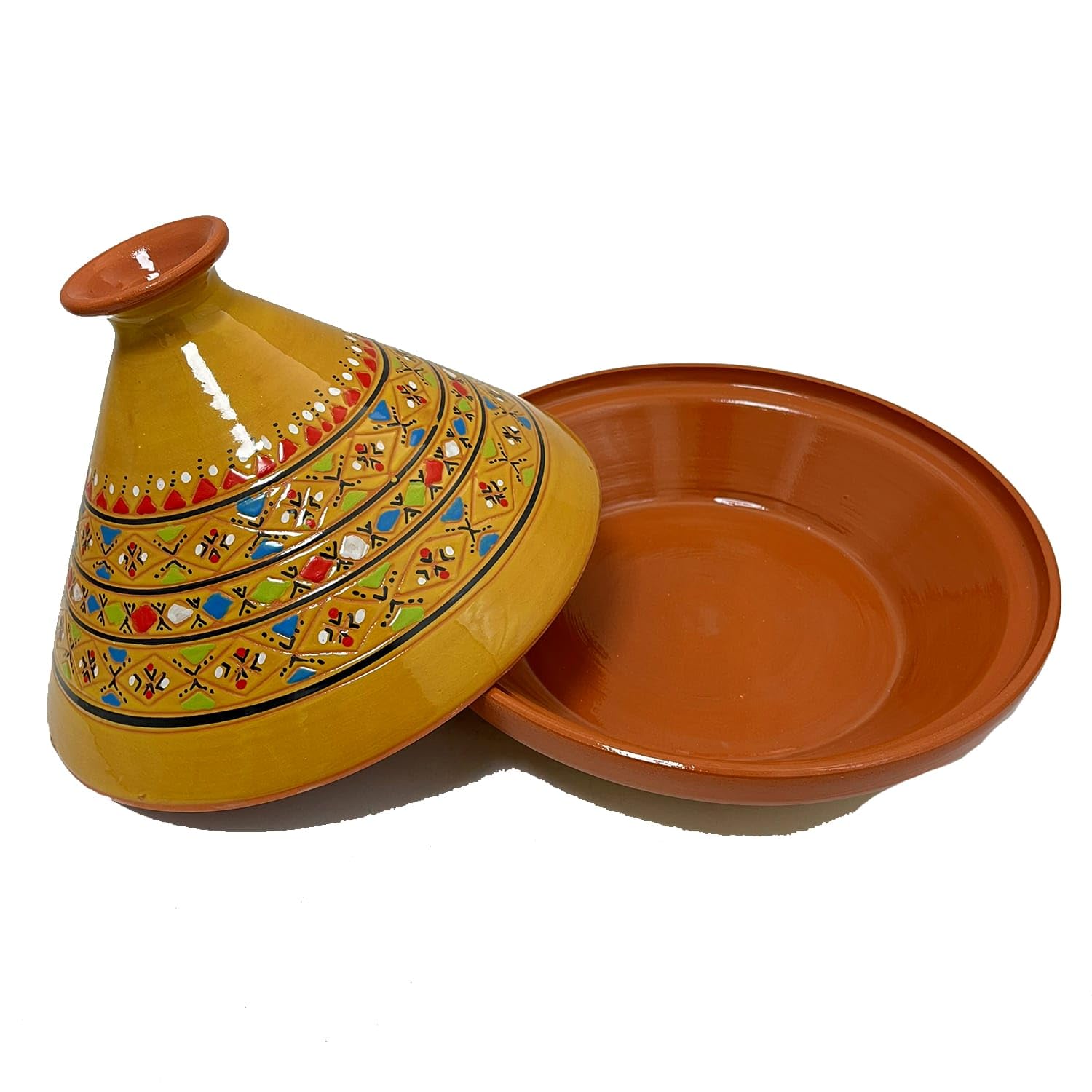 Tajine in Terracotta XL 32cm – Autentica Pentola Etnica Marocchina/Tunisina con Ebook Gratuito 0212242003