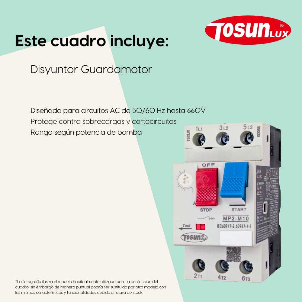 Tableau électrique pour Piscine Garde-Moteur Transformateur 300 W 12 AC Contacteur Chlorateur Pompe à Eau 2 CV 6-10 A