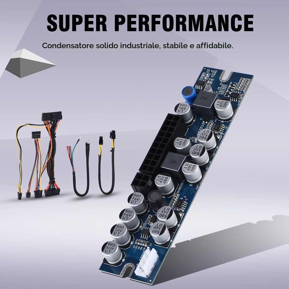 Modulo di alimentazione Bewinner da 300 W per mini-ITX e 1U Alimentatore per PC da 12 V con ingresso da 12 V Modulo di alimentazione da computer da 300 W con cavo da 24 pin/cavo AUX/SATA