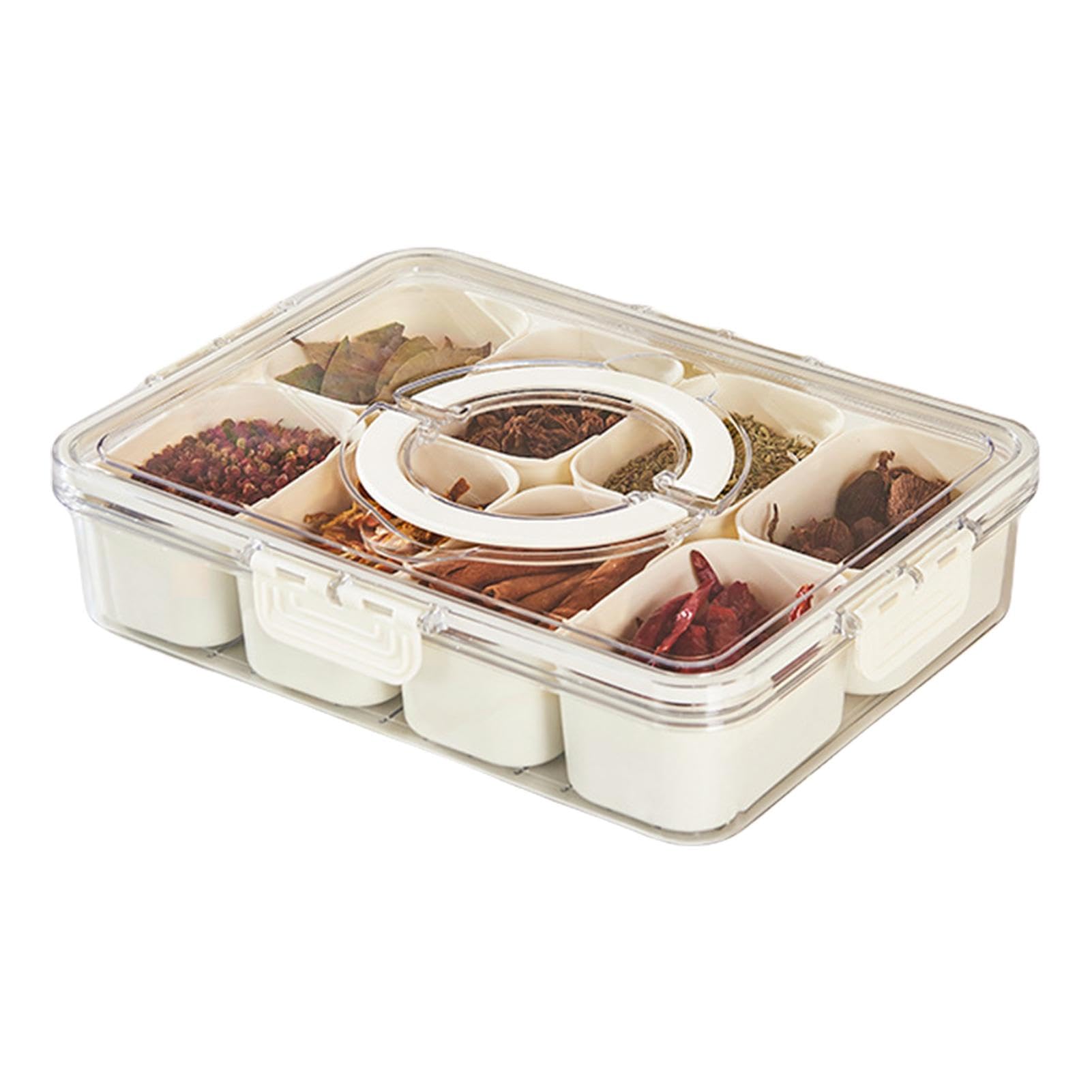 Snack Box a 8 scomparti, a lunga durata, vassoio per frutta e dolcetti, ideale per cani e gatti, soluzione durevole per riporre snack