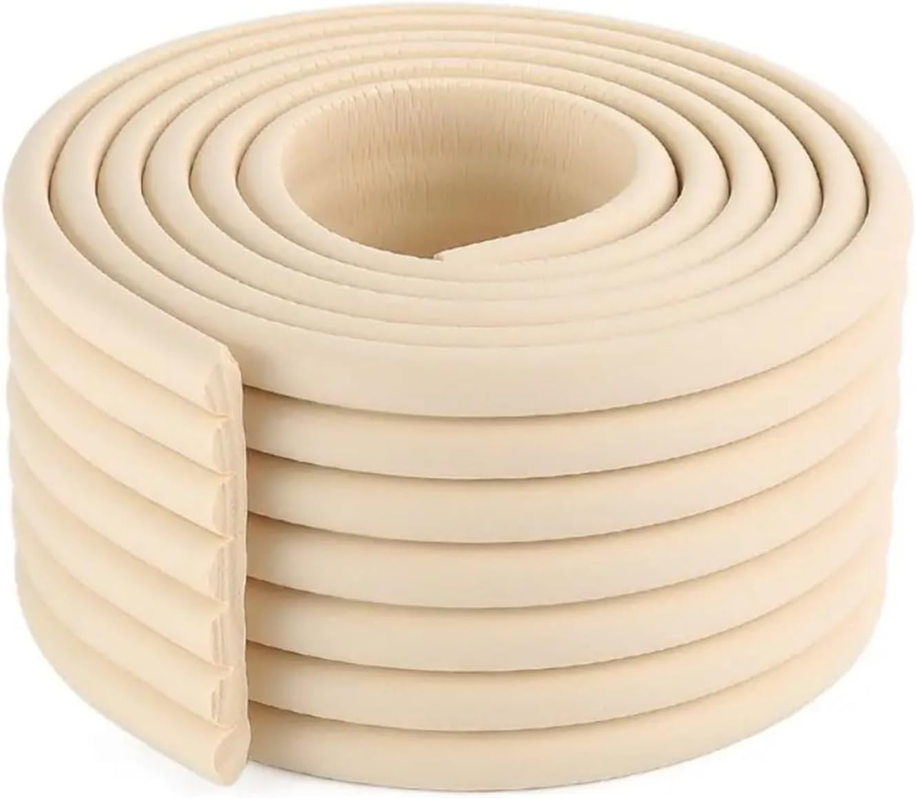 Wen ST Window Sill Desk Edge Guard Strip Kids Baby Thickend Foam Bumper Self Adhesive 2m Wall Corner Protector(Beige-20cm x 200cm)