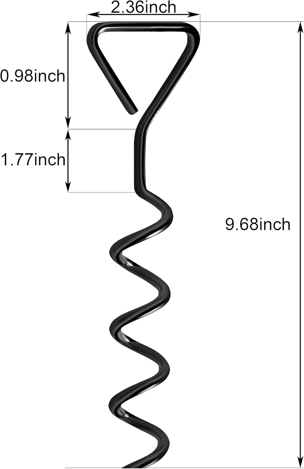 Trampoline Anchors Stakes Tent Garden Stake Heavy Duty Trampoline Parts Tent Canopies, Carports,Swing Sets Stake Corkscrew Shape Steel Stakes Anchor Kit