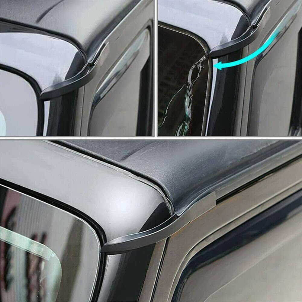 Przedłużenia rynny deszczowej do Jeep Wrangler JK JKU 2007-2018, deflektor wody, akcesoria zewnętrzne