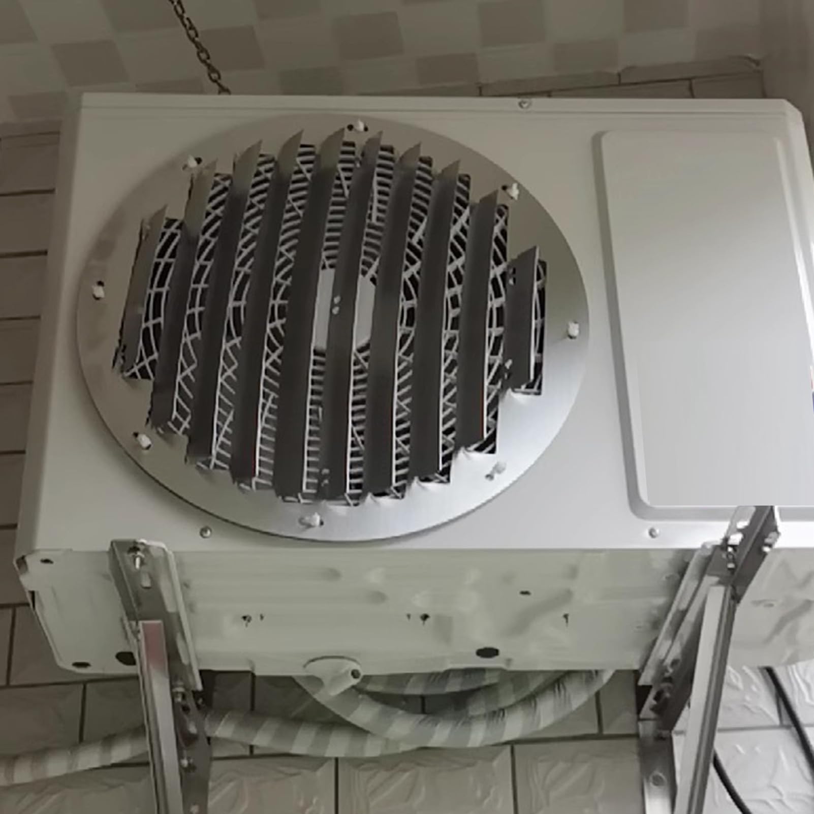 Griglie rotonde in acciaio inox per condotti CA – Copertura del condensatore durevole e accessorio di ventilazione per sistemi di climatizzazione domestici e commerciali