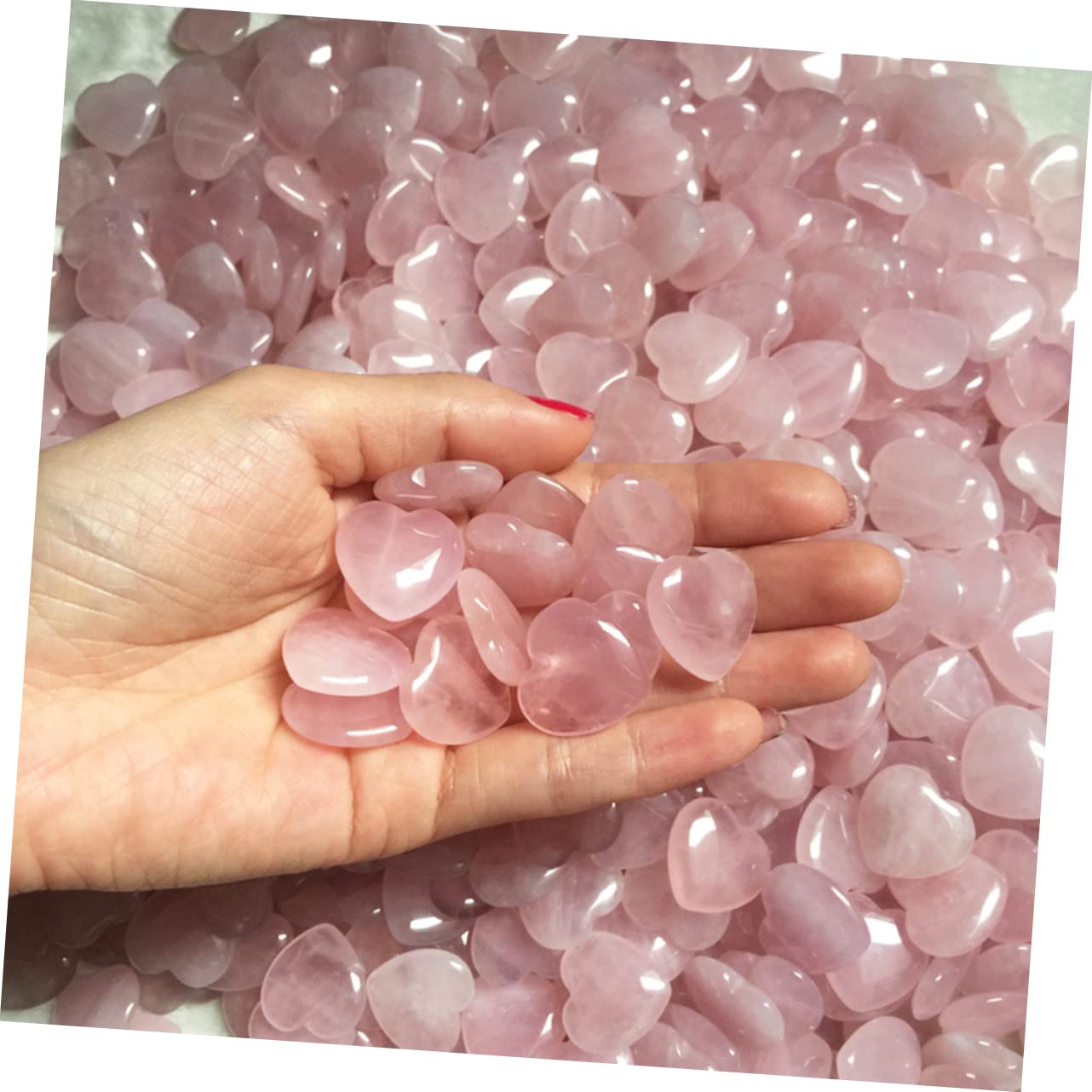 EXCEART 30 Stk Hochzeitsdeko Natürlich Rosa Kristall