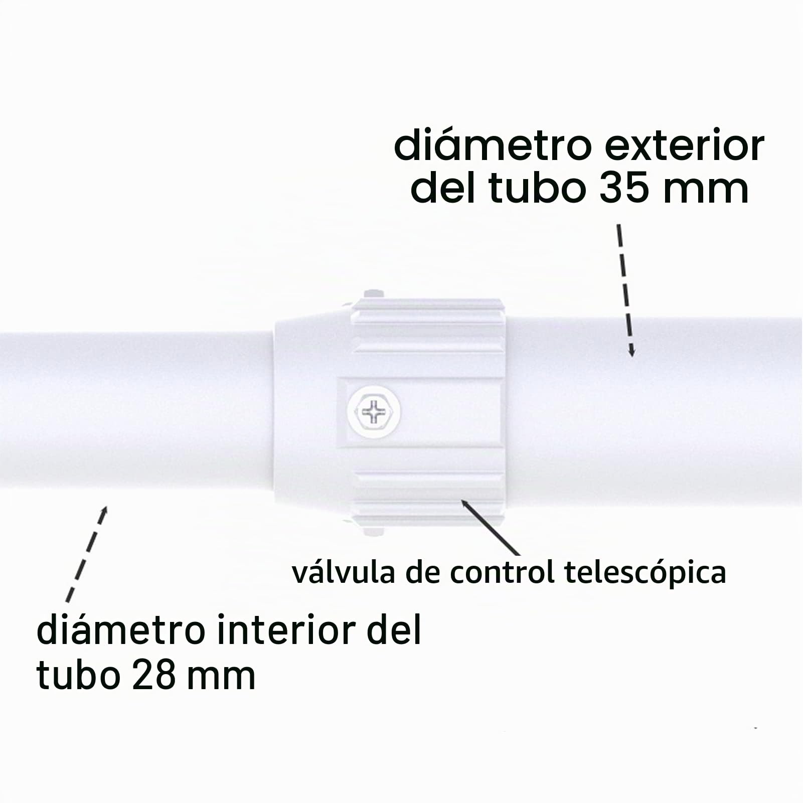 WiTi Poste de Montaje Extensible para cámaras de vigilancia de Seguridad, 40 CM-60 CM Ajustable Soporte de Montaje en Techo para cámara IP CCTV, Metal Sólido Recubrimiento en Aerosol en Polvo