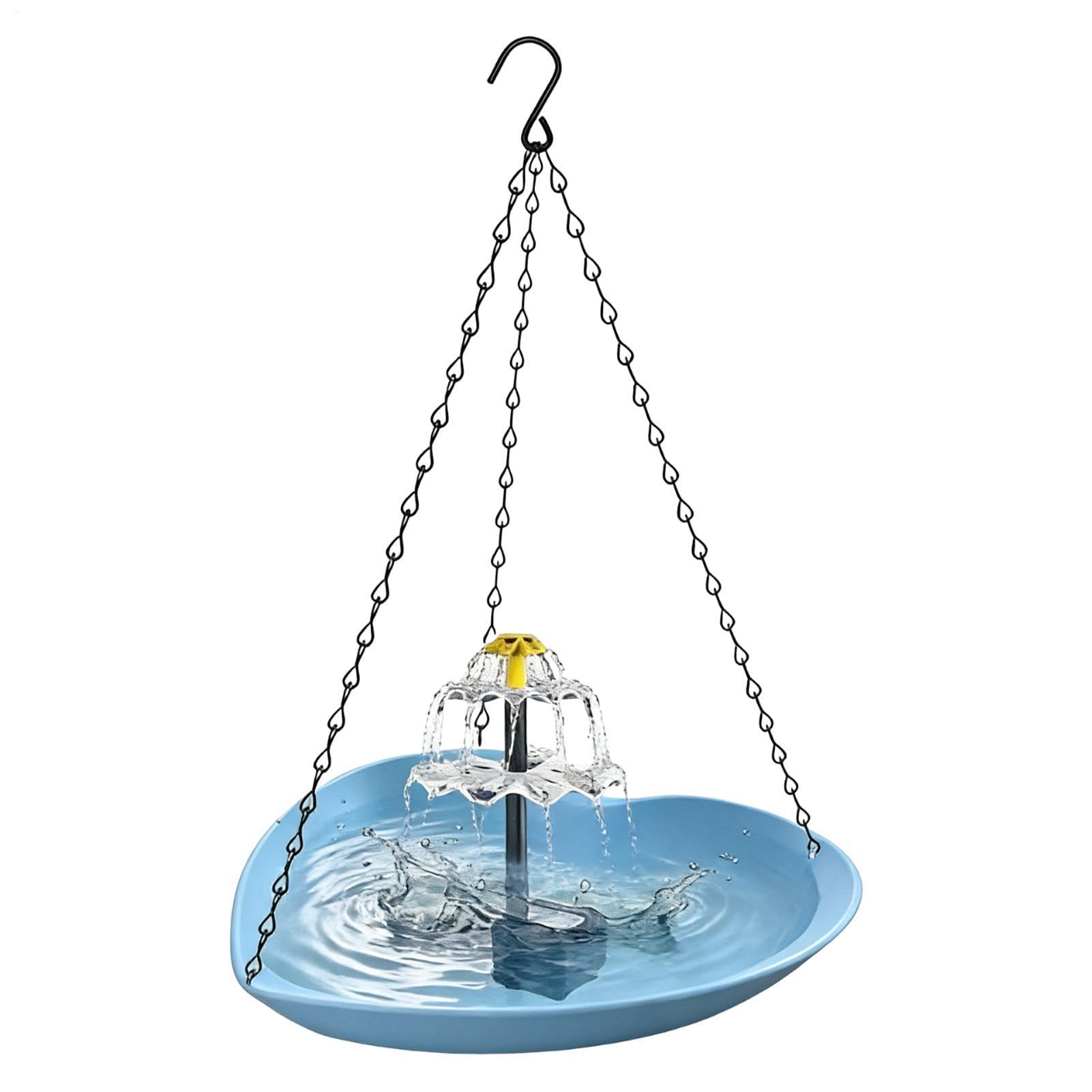 Generisch Bain d'oiseaux d'extérieur en forme de cœur résistant aux intempéries | Abreuvoir à oiseaux pour jardin, étang, terrasse, pelouse, cour, perruche, perruche, perruche
