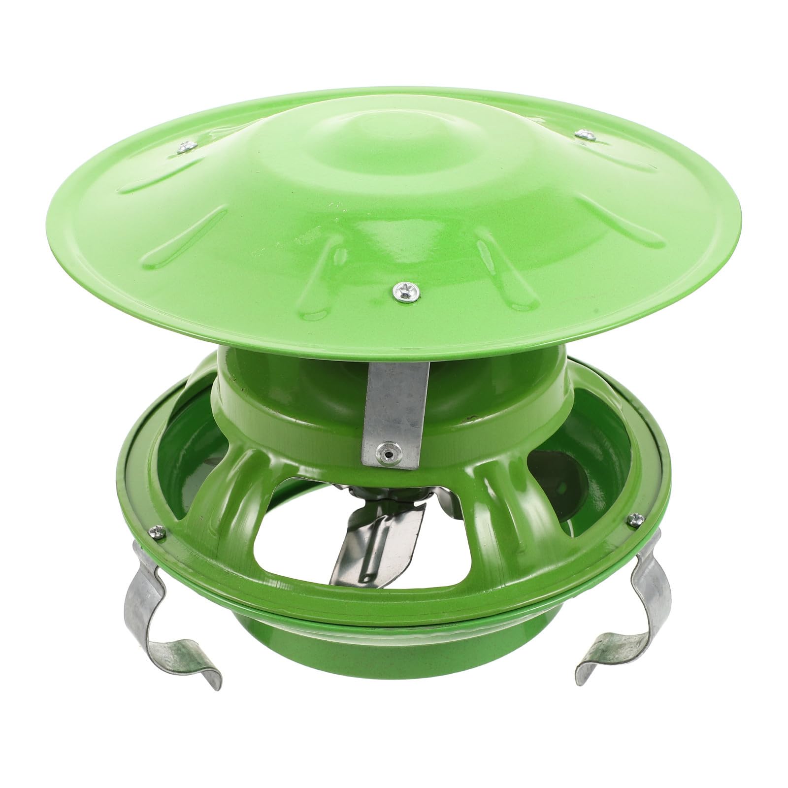 Ventilatore Tiraggio Indotto per Stufa, Ferro, Apertura 13cm, Verde