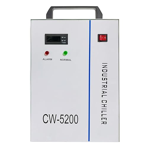 Miniatura 11 de VEVOR Enfriador de agua industrial, CW5200DG, 8.5L 1400W 0.93HP enfriador de agua, enfría 5200 BTUhora enfriador de agua de termólisis, para CO2 130