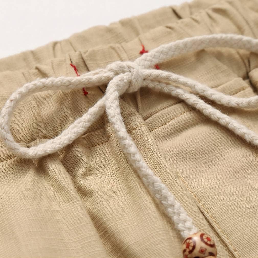 STICKON Men's Shorts Casual Classic Fit Drawstring Summer Beach Shorts with Elastic Waist and Pockets - Image 4