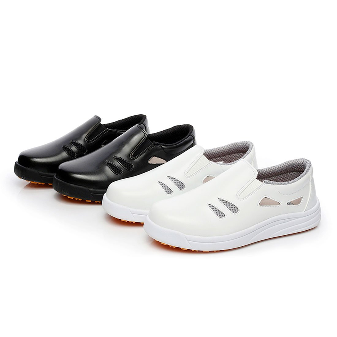 Levoberg Chaussure de Cuisine Protection d'eau et d'huile Chaussure de Travail Respirante pour Homme Femme