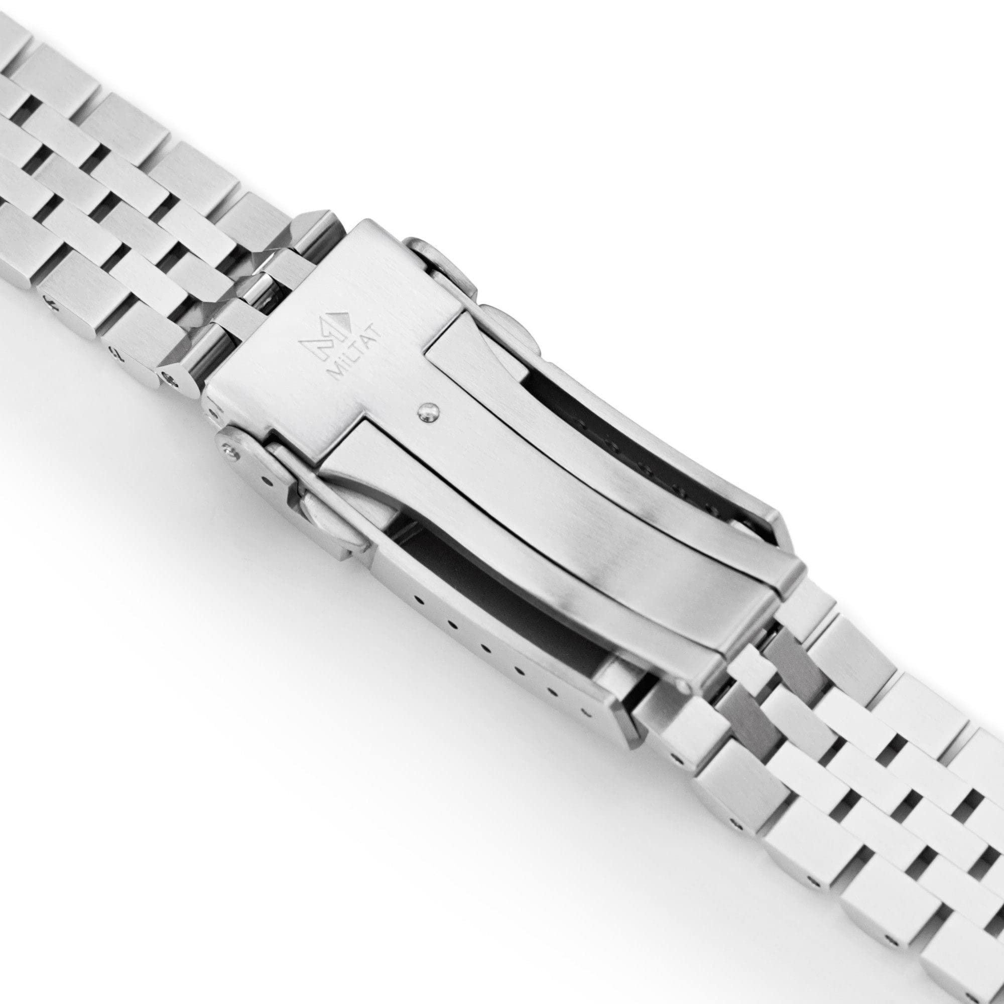 MiLTAT Bracelet de montre en métal 20 mm Super-JUB-II compatible avec Seiko Alpinist SARB017