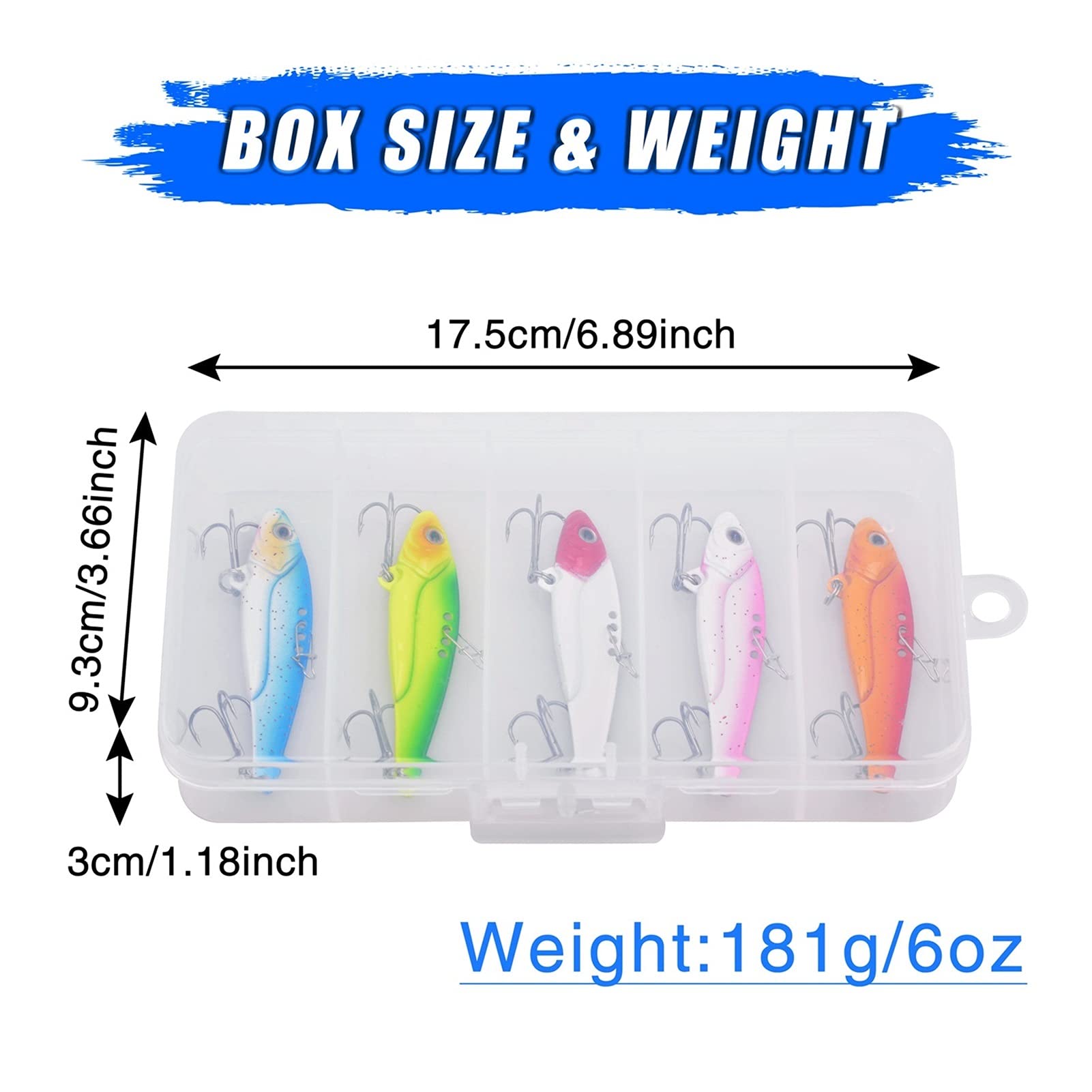 caihuashopping Señuelos de Pesca Fueruras de Pesca metálica Que se Hunde cucharas de Cebo Artificial Blade Switchebits Establecido para la Pesca de señuelos de Walleye 5pcs / 10pcs Cebos Artificiales