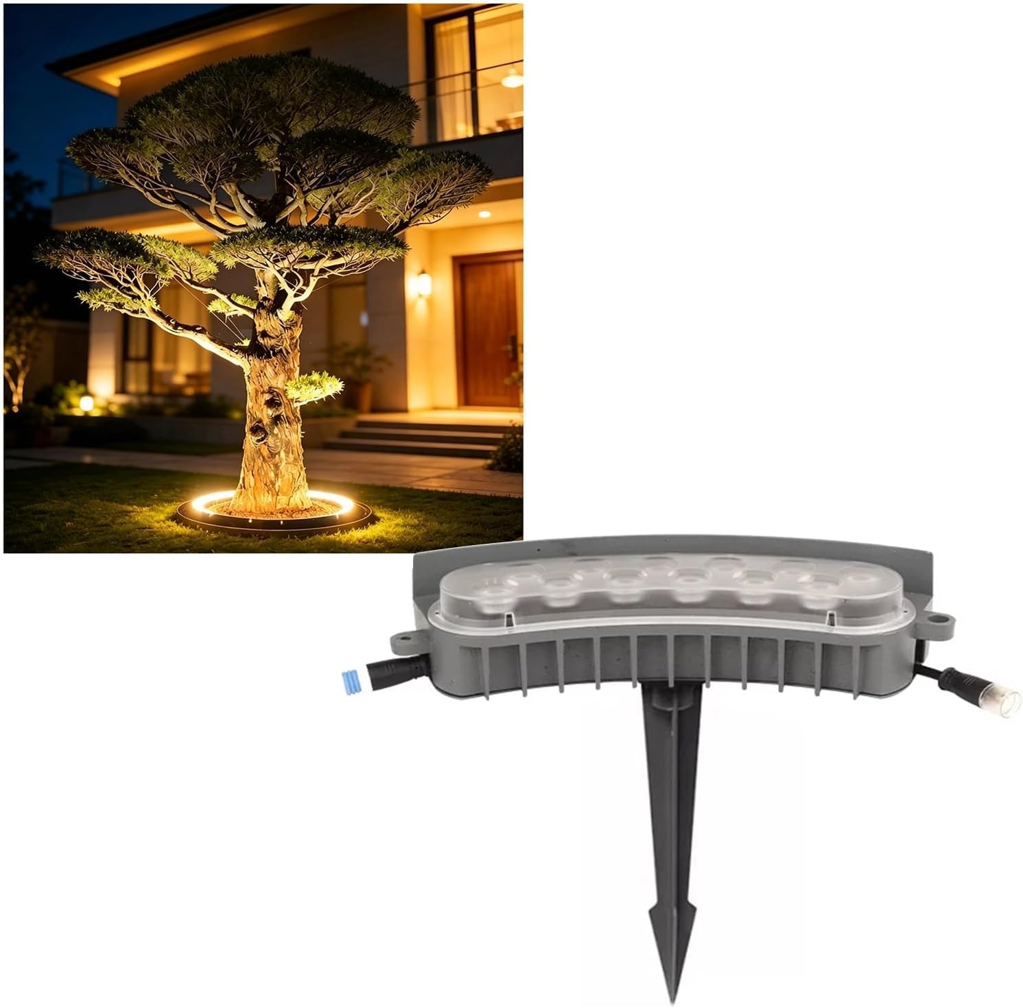 k3Mq9Rw Solar Tree Lights Waterproof Landscape Spotlights, Suitable For Gardens, Courtyards, And Palm Trees(Red,1 Pack)